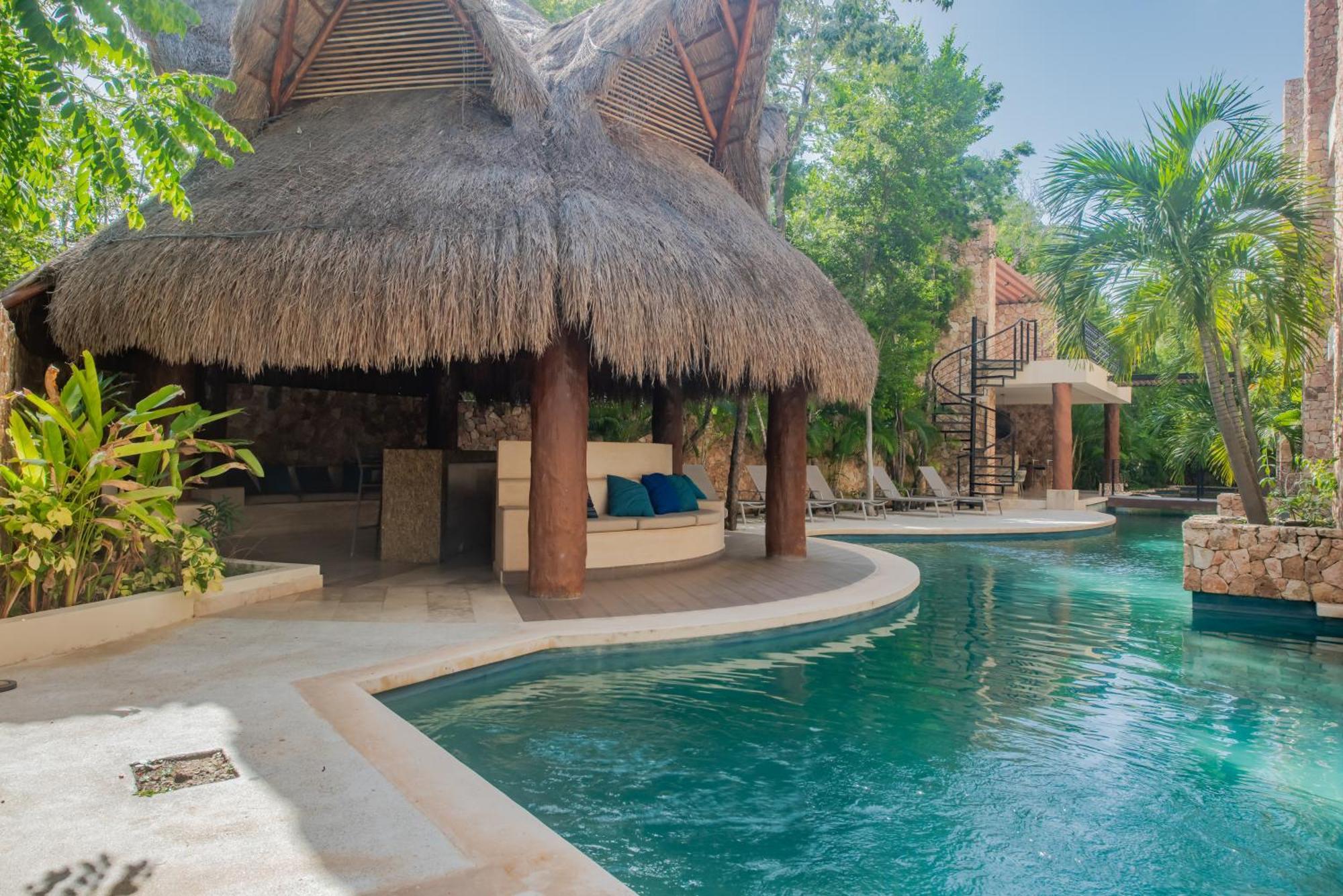 Luxury Aldea Zama 2Bed - 2Bat Apartment Private Terrace & Swim Up Tulum Zewnętrze zdjęcie